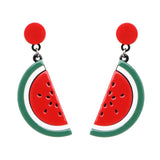 Handmade Seed Beads Fruit Lemon Drop Earrings