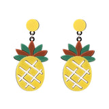 Handmade Seed Beads Fruit Lemon Drop Earrings