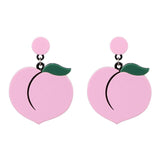 Handmade Seed Beads Fruit Lemon Drop Earrings