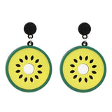 Handmade Seed Beads Fruit Lemon Drop Earrings