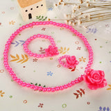 Simulated-Pearl Beads Kid Jewelry Sets