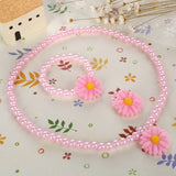 Simulated-Pearl Beads Kid Jewelry Sets