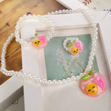 Simulated-Pearl Beads Kid Jewelry Sets