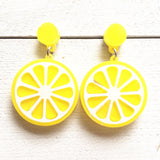 Punk Style Fashion Acrylic Fruit Earrings