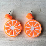 Punk Style Fashion Acrylic Fruit Earrings