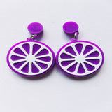 Punk Style Fashion Acrylic Fruit Earrings
