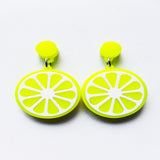 Punk Style Fashion Acrylic Fruit Earrings