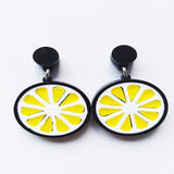 Punk Style Fashion Acrylic Fruit Earrings