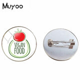 Vegan Logo Brooches
