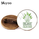 Vegan Logo Brooches