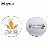 Vegan Logo Brooches