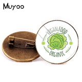 Vegan Logo Brooches
