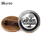 Vegan Logo Brooches