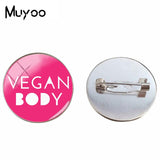Vegan Logo Brooches