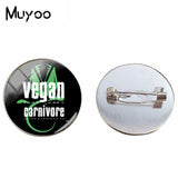 Vegan Logo Brooches