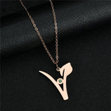 Vegan Necklace Vegetarian Symbol