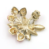 Enamel Strawberry Bouquet Brooch