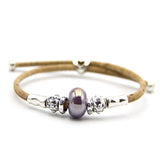 ceramic beads  natural cork bracelet