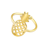 Vegan Jewelry Adjustable Pineapple Rings