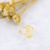 Vegan Jewelry Adjustable Pineapple Rings