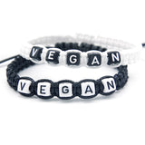 1pcs VEGAN is Respectable Charm Bracelets