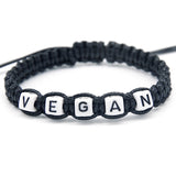 1pcs VEGAN is Respectable Charm Bracelets
