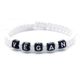 1pcs VEGAN is Respectable Charm Bracelets
