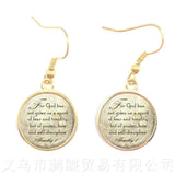 For Vegan Friends Piritual Drop Earrings