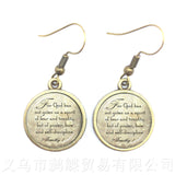 For Vegan Friends Piritual Drop Earrings