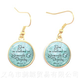 For Vegan Friends Piritual Drop Earrings
