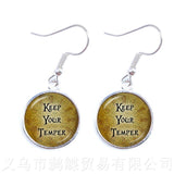 For Vegan Friends Piritual Drop Earrings